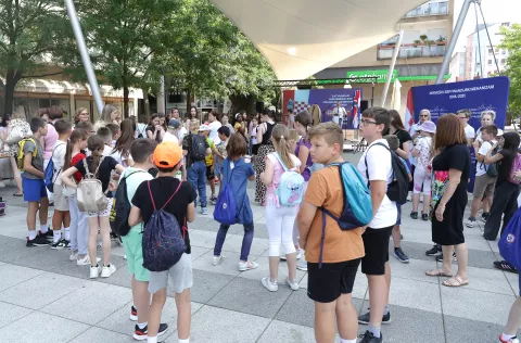 Osijek, 13. 06. 2025., Trg slobode, Zatvaranje Norveškog i EGP financijskog mehanizma, Norveški i EGP financijski mehanizam SNIMIO BRUNO JOBST