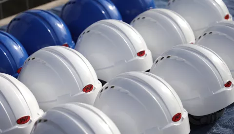 Petrijevci, 10. 02. 2025., Pročiščavać otpadnih voda, Petrijevci, izgradnja uređaja za pročišćavanje otpadnih voda, obilazak, radna snaga, nedostatak radne snage; građevinarstvo; radna snaga, radnici SNIMIO BRUNO JOBST