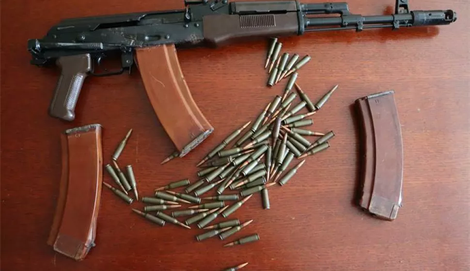 Automatska puška, kalašnjikov, streljivo, ilustracija, policija