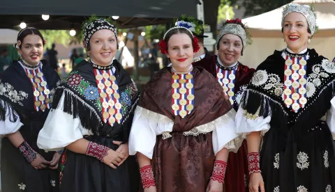 Bilje, 14. 06. 2025., park kod dvorca, etno susreti Bilje, 25. Međunarodni etno susretiSNIMIO BRUNO JOBST