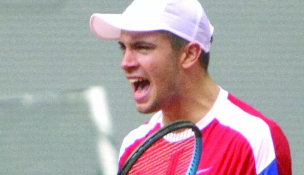 02.02.2018., Osijek - DAVIS CUP - Borna Ćorić - Peter PolanskyFoto: Zeljko Sepic