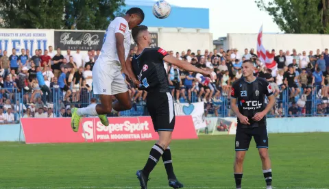 Vukovar, 01. 06. 2025, Stadion Borovo naselje, nogomet, SuperSport Prva NL 24/25. Vukovar 1991 - Opatija. Tobias Paul Bismarck (26).snimio GOJKO MITIĆ.