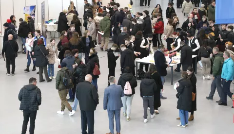 Osijek, 10. 02. 2025., GC, Dani poslova, hotelijeri, nezaposleni, nezaposlenost, traženje poslova, sezonski posao, poslovi, posaoSNIMIO BRUNO JOBST