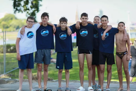 Revija plivačke mladosti na bazenu Copacabane