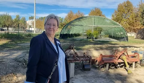 VINKOVCI Dobitnica Godišnje nagrade "Ivan Filipović" i Ružica Zucić ravnateljica vinkovačke Poljoprivredno šumarske školelipanj 2024.