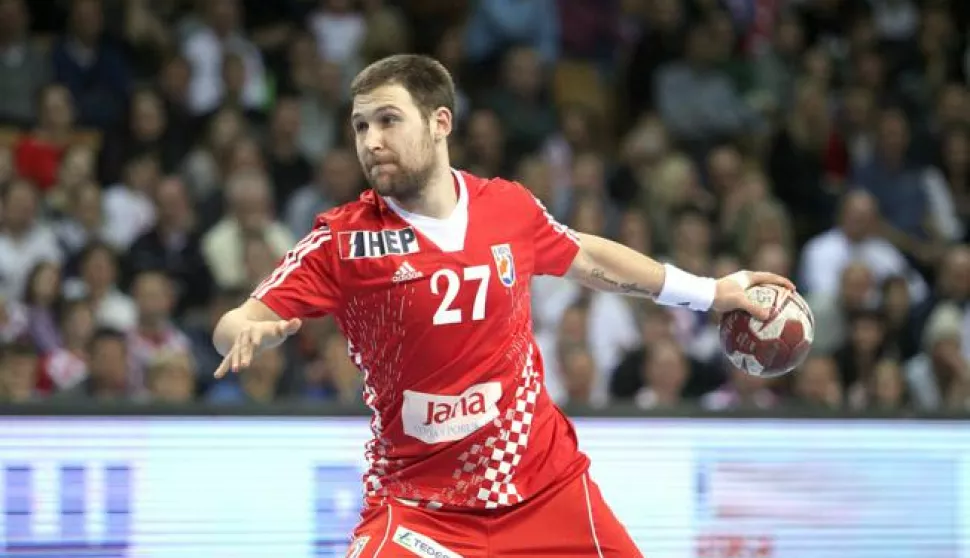 ?10.01.2015., Rijeka, SC Zamet - Pripremna utakmica za SP u Kataru, Hrvatska - Srbija. Ivan Cupic.Photo: Goran Kovacic/PIXSELL------2x color - sport