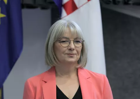 Zagreb.12.6.2025. Sjednica Odbora za pravosuđe Hrvatskog sabora, na čijem je dnevnom redu, između ostalog, izbor predsjednika/predsjednice Vrhovnog suda RH.Na slici Sandra Artuković Kunšt.Foto HINA/ Tomislav Pavlek/ tp