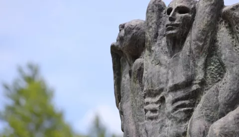 23.06.2024., Jadovno - Komemoracija Srpskog narodnog vijeca (SNV) u Jadovnu, jednoj od lokacija bivseg ustaskog koncentracijskog logora iz sustava Gospic - Jadovno - Pag, gdje su tijekom ljeta 1941. godine ubijane uglavnom osobe srpske i zidovske nacionalnosti Photo: Sime Zelic/PIXSELL