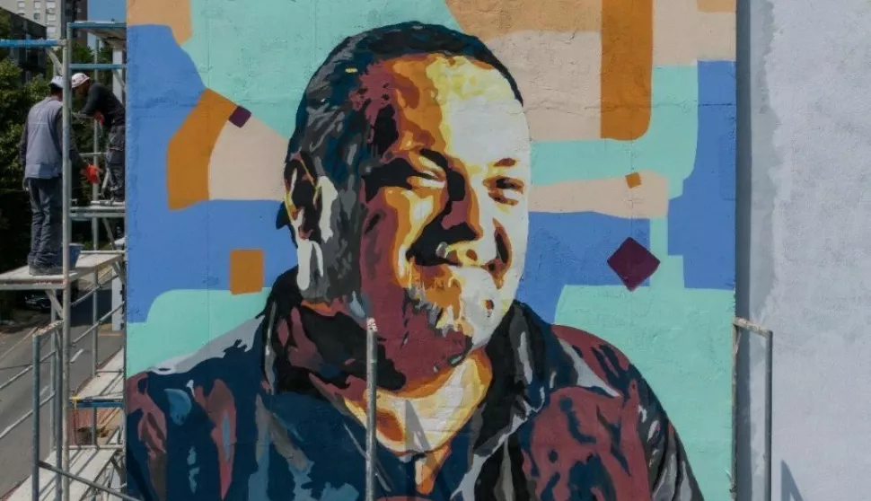 Mural u Sisku posvećen Damiru Kukuruzoviću 