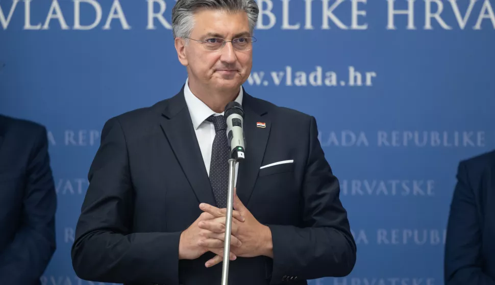 Zagreb, 10.06.2025. - Predsjednik Vlade Andrej Plenković primio je polaznike Ljetne škole Domovina.Na fotografiji Andrej Plenković.foto HINA/ Edvard ŠUŠAK