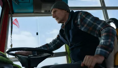 "Ice Road: Vengeance" American action thriller film written and directed by Jonathan Hensleigh