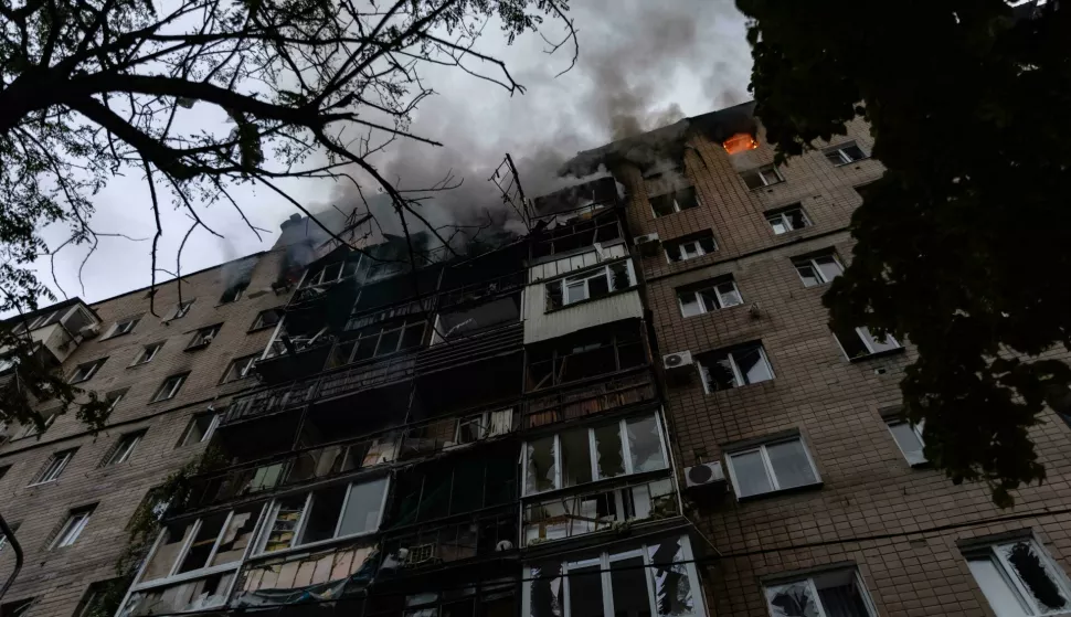 A view after a Russian attack that hit a residential building in Kharkiv, Ukraine, Saturday, June 7, 2025. Photo by Yevhen Titov/ABACAPRESS.COM Photo: Titov Yevhen/ABACA/ABACA