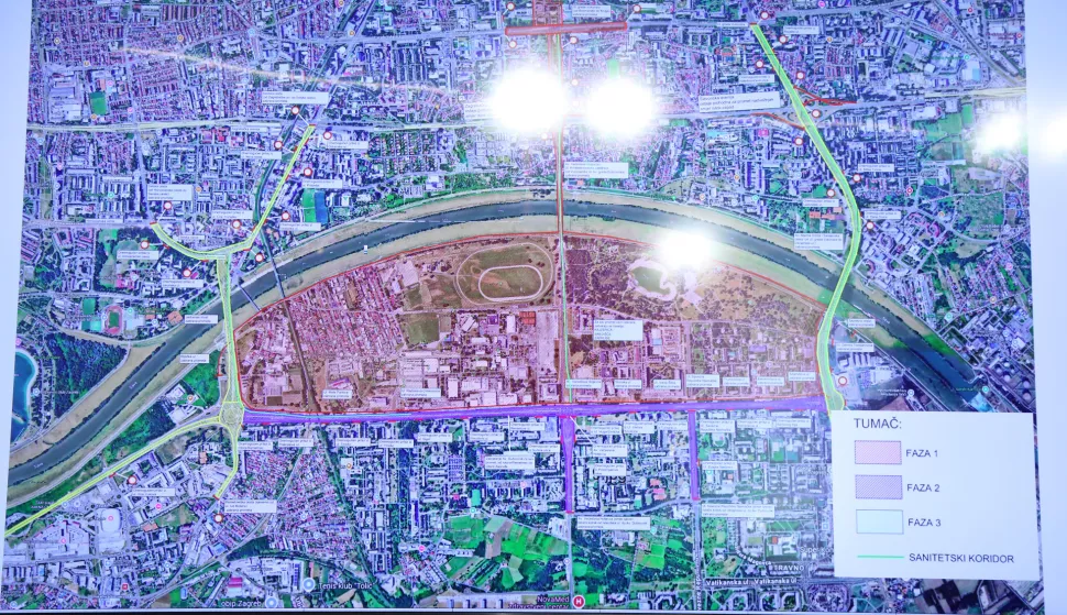 Zagreb 27.06.2025 - Pročelnik Gradskog ureda za mjesnu samoupravu, promet, civilnu zaštitu i sigurnost Andro Pavuna održao je konferenciju za medije na temu prometne regulacije za vrijeme koncerta Marka Perkovića Thompsona.foto HINA/ Denis CERIĆ /dc