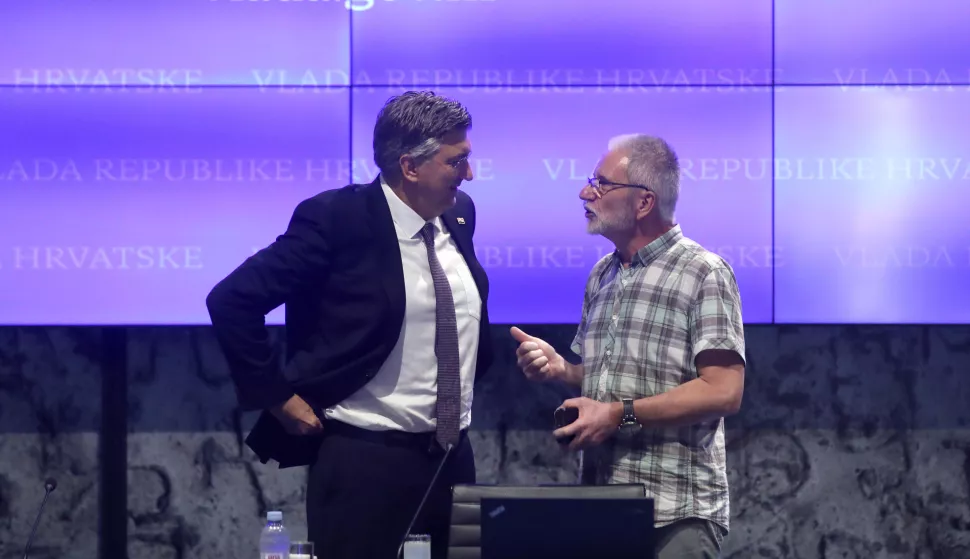 Zagreb 27.06.2025 - Sjednica Vlade RH. Na fotografiji premijer Andrej Plenković, Krešimir Sever.foto HINA/ Denis CERIĆ /dc