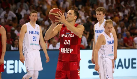 03.07.2022., Rijeka - Dvorana Zamet.FIBA kvalifikacijska utakmica za Svjetdsko prvenstvo u kosarci, Hrvatska - Finska Photo: Goran Kovacic/PIXSELL