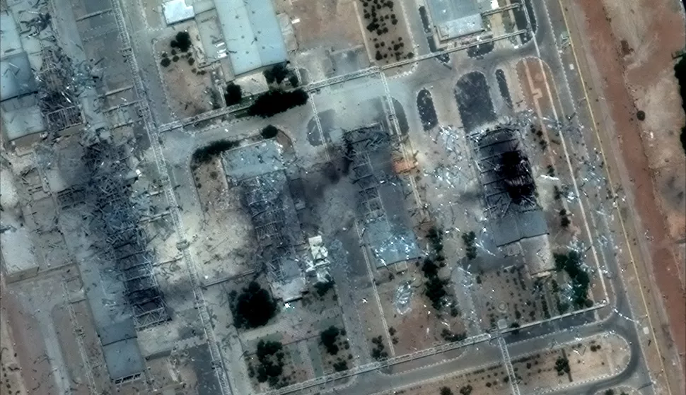 epa12191674 A handout satellite image made available by Maxar Technologies shows damage at the Isfahan nuclear technology center after US airstrikes, in Isfahan, Iran, 22 June 2025. The US Department of Defense announced on 22 June, that the US Central Command conducted overnight strikes against three nuclear facilities in Iran. EPA/MAXAR TECHNOLOGIES HANDOUT -- MANDATORY CREDIT: SATELLITE IMAGE 2025 MAXAR TECHNOLOGIES -- THE WATERMARK MAY NOT BE REMOVED/CROPPED --HANDOUT EDITORIAL USE ONLY/NO SALES