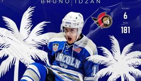 LOS ANGELES, 29. lipnja 2025. (Hina) - Mladi hrvatski hokeja&scaron;, 19-godi&scaron;nji Bruno Idžan postao je prvi Hrvat koji je izabran na draftu najjače svjetske lige NHL-a, njega su u drugog dana drafta &scaron;estoj rundi kao ukupno 181. izabrali Ottawa Senatorsi. 