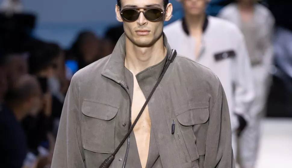 Giorgio Armani fashion show at Milan Fashion Week Men's Collection Spring Summer 2026. Milan (Italy), June 23rd, 2025 (Photo by Matteo Rossetti/Mondadori Portfolio/Sipa USA) Photo: Mondadori Portfolio/SIPA USA