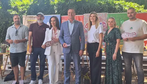 Varaždin, 30.06.2025. - Tijekom deset festivalskih dana od 22. do 31. kolovoza, Špancirfest donosi više od 500 raznolikih programa podijeljenih u 18 zona, najavljeno je u ponedjeljak na konferenciji za medije. foto HINA/ Siniša KALAJDŽIJA/ tm