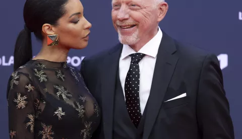 Lilian de Carvalho Monteiro and Boris Becker attend 'the Laureus World Sports 2025' Photocall at Galer?a de Cristal. (Photo by Nacho Lopez/SOPA Images/Sipa USA) Photo: SOPA Images/SIPA USA