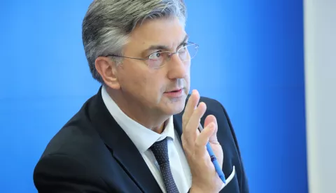 Zagreb 24.06.2025 - Zajedni?ka sjednica Predsjedni?tva i Nacionalnog odbora HDZ-a. Na slici Andrej Plenkovi?.foto HINA/ HDZ/ ik