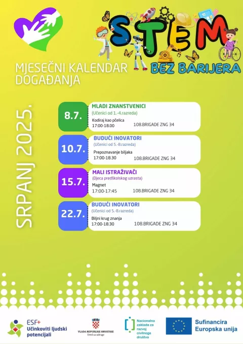 Vukovarski leptirići, STEM radionice, STEM bez barijera