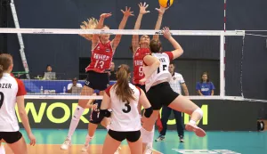 Osijek, 02. 07. 2025., Dvorana Gradski vrt, Svjetsko prvenstvo, odbojka, U19, Hrvatska - NjemačkaSNIMIO BRUNO JOBST