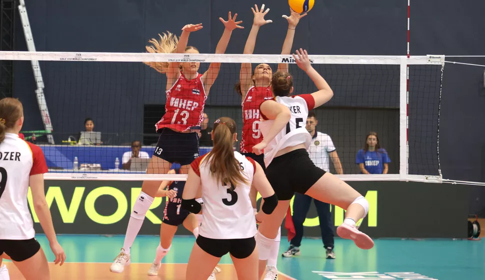 Osijek, 02. 07. 2025., Dvorana Gradski vrt, Svjetsko prvenstvo, odbojka, U19, Hrvatska - NjemačkaSNIMIO BRUNO JOBST