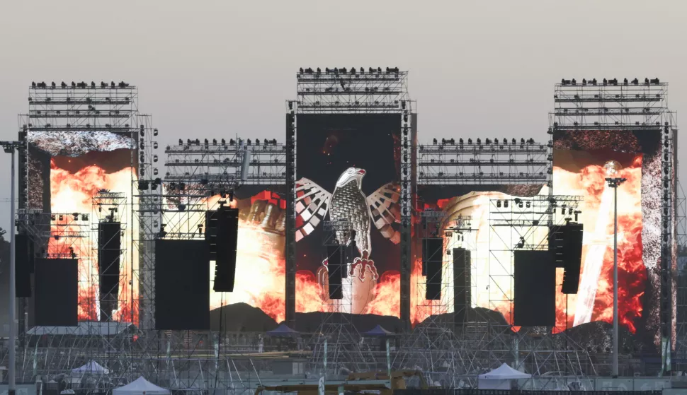 Zagreb, 02.07.2025. - Pripreme za koncert Marka Perkovića Thompsona na Hipodromu. foto HINA/ Lana SLIVAR DOMINIĆ/ lsd