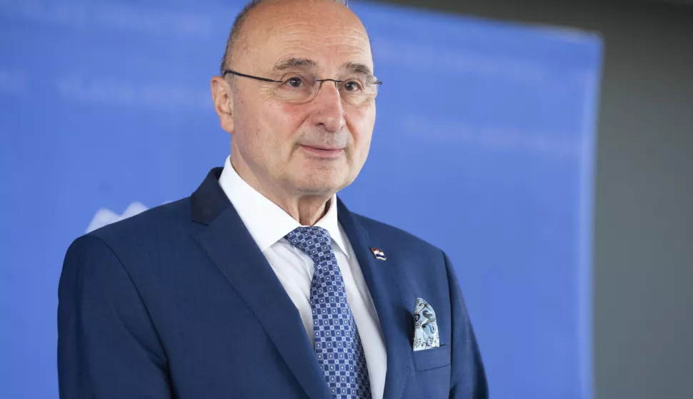 Zagreb, 03.07.2025 - Izjave nakon sjednice Vlade RH. Na fotografiji Gordan Grlić Radman. foto HINA/ Daniel KASAP/ dk