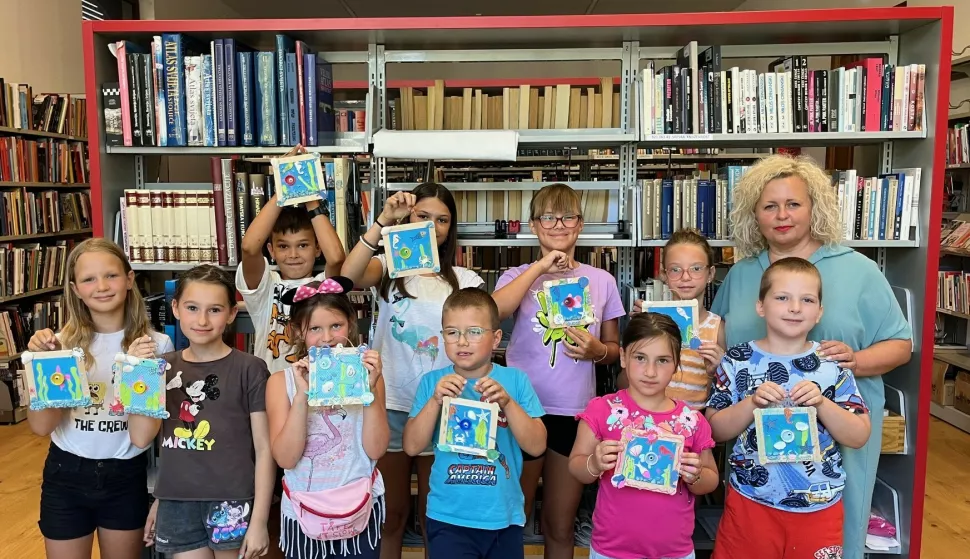 BELIŠĆE - U Gradskoj knjižnici i čitaonici održana je prva ovogodišnja kreativna ljetna radionica.srpanj 2025.