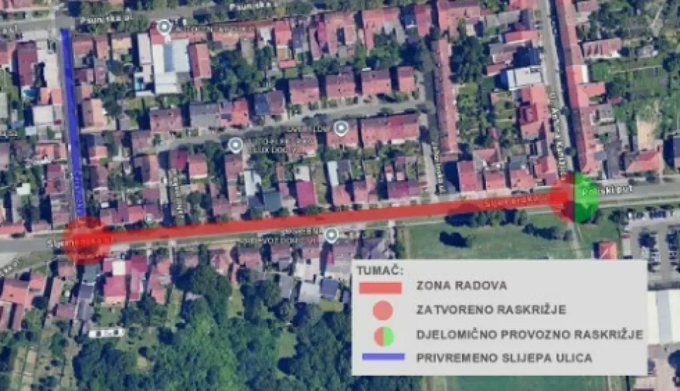 Nova regulacija prometa na dijelu Sljemenske ulice, od Čvrsničke do Kanižlićeve, oprez!