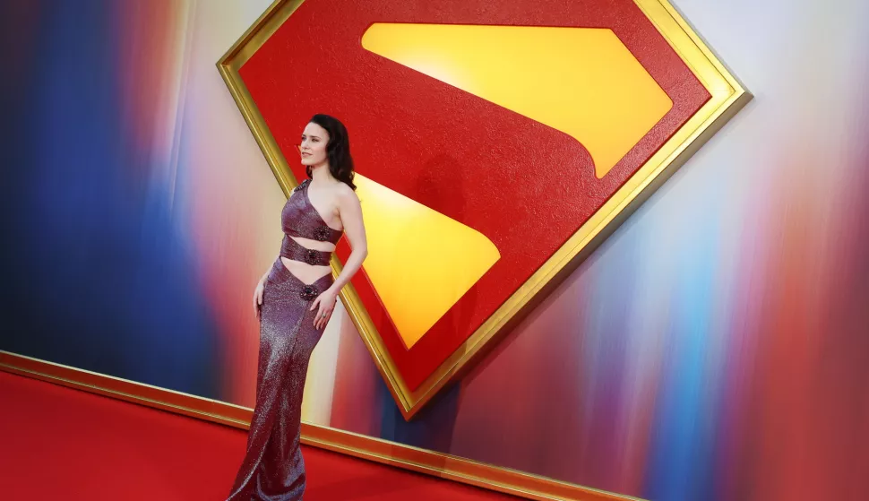 epaselect epa12211236 US actor and cast member Rachel Brosnahan attends a 'Superman' fan event at Leicester Square in London, Britain, 02 July 2025. The movie will be released in the UK on 11 July 2025. EPA/ANDY RAIN