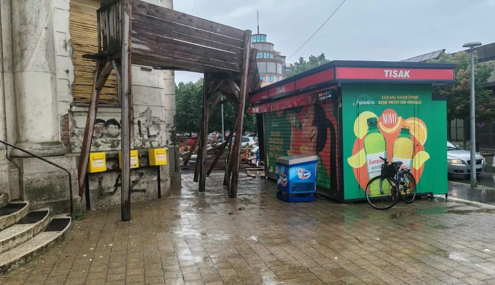 Olujni vjetar, srušena skela, Hrvatska pošta