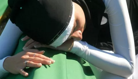  Potočari, Srebrenica: 11. 7. 2012.Od 8.372 rtve srebrničkog genocida jučer je, na 17. obljetnicu masakra nad Bonjacima, u Memorijalnom centru u Potočarima, sahranjeno 520 posmrtnih ostataka ekshumirannih i identificiranih DNK analizom, Snimio: Josip eri