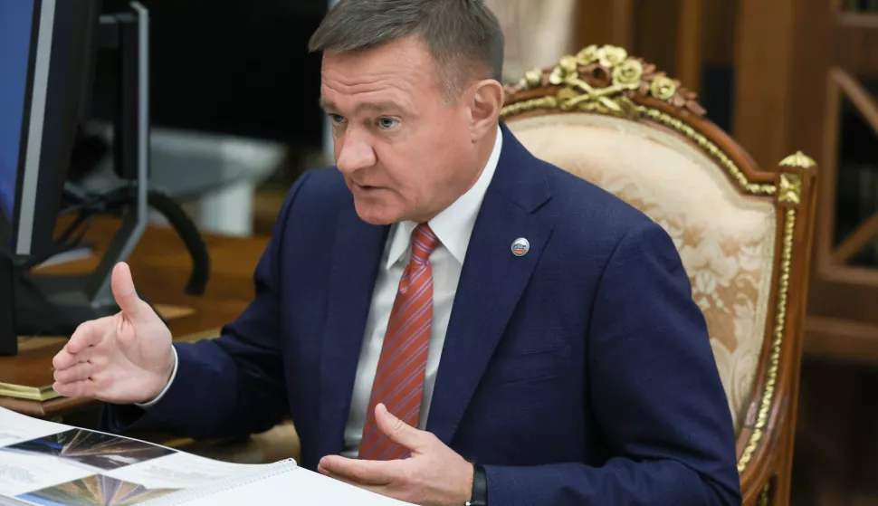 epa12222258 (FILE) - Russian Transport Minister Roman Starovoit attends a meeting with President Putin at the Kremlin in Moscow, Russia, 30 January 2025 (re-issued 07 July 2025). According to a report by Russian national newspaper Izvestiya, Starovoit has shot himself hours after president Putin dismissed him as transport minister on 07 July 2025. EPA/GAVRIIL GRIGOROV/SPUTNIK/KREMLIN/POOL MANDATORY CREDIT