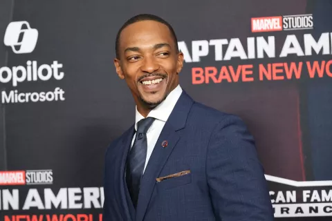 LOS ANGELES - FEB 11: Anthony Mackie at the "Captain America: Brave New World" World Premiere at TCL Chinese Theater IMAX on February 11, 2025 in Los Angeles, CA (Photo by Katrina Jordan/Sipa USA) Photo: Katrina Jordan/SIPA USA