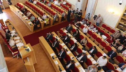 Osijek, 03. 06. 2025, Županijska 4. Konstituirajuća sjednica Gradskog vijeća.snimio GOJKO MITIĆ