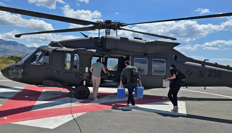 Pripadnici 194. eskadrile višenamjenskih helikoptera 91. krila Hrvatskog ratnog zrakoplovstva s helikopterom Black Hawk UH-60M su danas, 10. srpnja 2025. godine u prijepodnevnim satima bili angažirani u hitnom medicinskom prijevozu četveročlanog transplantacijskog tima i transplantacijskog organa – srca na relaciji Zagreb – Split – Zagreb.