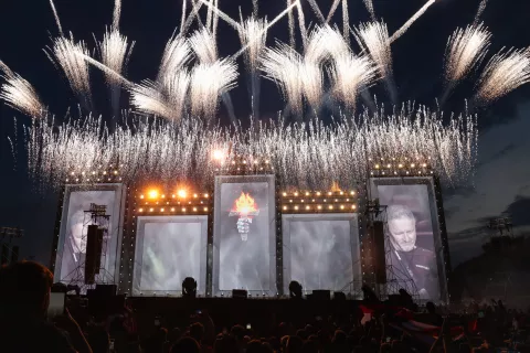 05.07.2025., Zagreb - Koncert Marka Perkovica Thompsona na Hipodromu. Photo: Matija Habljak/PIXSELL