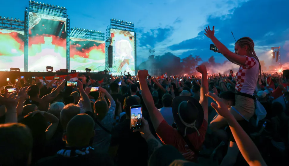 Zagreb, 05.07.2025 - Koncert Marka Perkovića Thompsona na zagrebačkom Hipodromu. Na slici publika tijekom koncerta.foto HINA/ Damir SENČAR/ ds