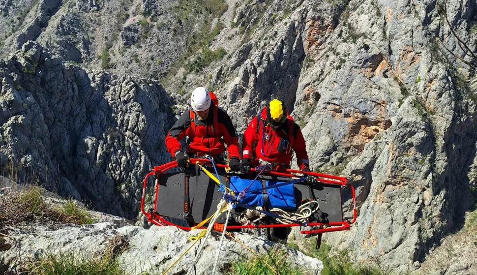 Članovi HGSS Stanice Osijek u NP Paklenica