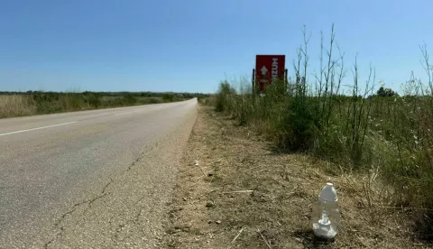 Mjesto pogibije dječaka koji je vozio motocikl