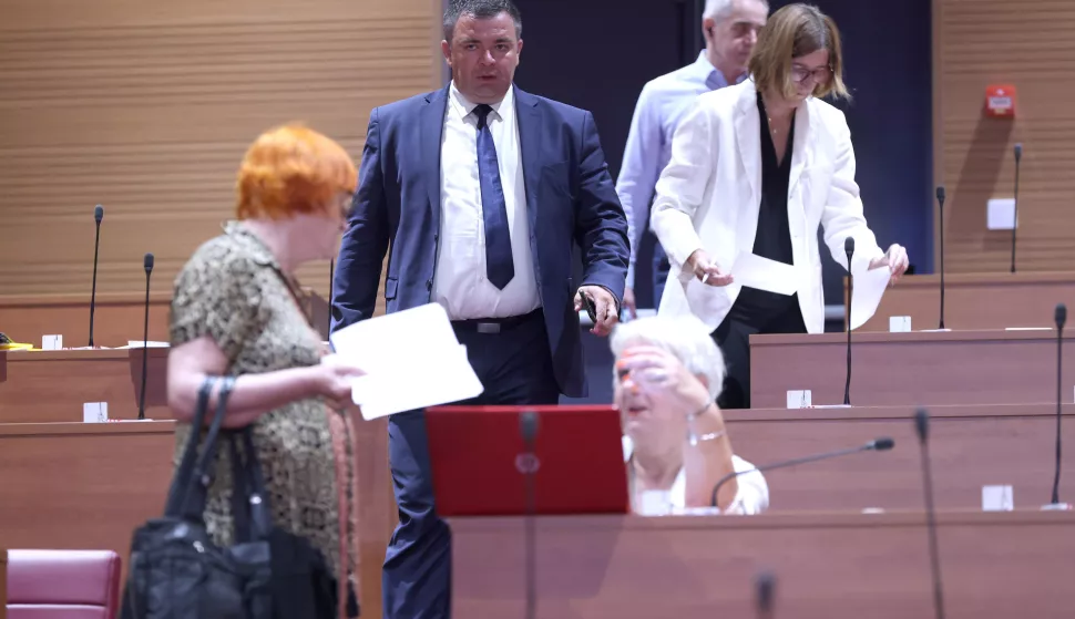 14.07.2025., Zagreb - Sabor je 6. sjednicu nastavio raspravom o izmjenama i dopunama Zakona o obrani. Photo: Patrik Macek/PIXSELL