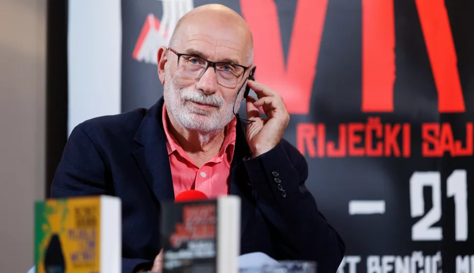 17.9.2024. Rijeka - Literarni labirint ruskog disidenta velika svjetska knjizevna zvijezda i glavni gost festivala, Boris Akunin, predstavit ce svoja djela Pelagija i bijeli buldog i Pelagija i crni monah, u razgovoru s Ivanom Perusko, Igorom Buljanom i Goranom Glamuzinom. Photo: Nel Pavletic/PIXSELL