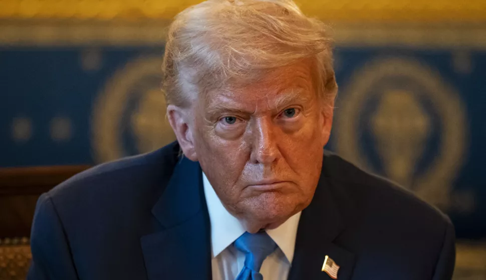 epa12223507 US President Donald Trump reacts during a dinner with Israeli Prime Minister Benjamin Netanyahu (not pictured) in the Blue Room of the White House in Washington, DC, USA, 07 July 2025. Israeli Prime Minister Benjamin Netanyahu told President Donald Trump he nominated him for the Nobel Peace Prize, using a visit to the White House to further cement the pair?s relationship as the US presses for a ceasefire in Gaza. EPA/ALEXANDER DRAGO/POOL