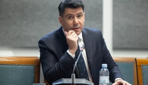 Zagreb, 11.02.2025. - Održana je 15. sjednica Mandatno-imunitetnog povjerenstva.Na fotografiji Nikola Grmoja.foto HINA/ Edvard ŠUŠAK/ es