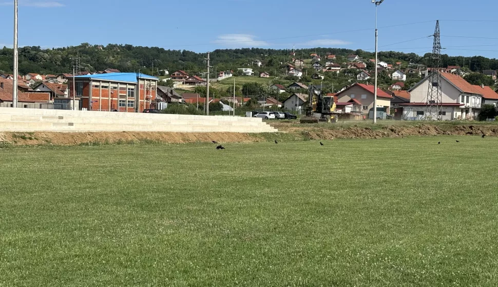 PODVINJE - u Podvinju su dovr&scaron;eni radovi na nogometnom igrali&scaron;tu NK Podvinje.SRPANJ 2025.