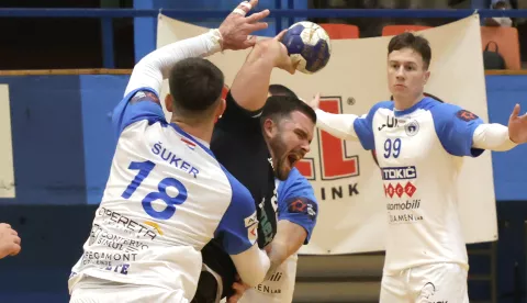 Osijek, 09. 02. 2025., Sportska dvorana Zrivnjevac, rukomet, Osijek - Sesvete, osmina finala Kupa HrvatskeSNIMIO BRUNO JOBST