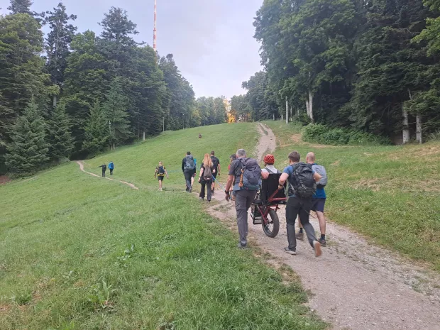 Matej Ebner u pustolovinama s prijateljima s invaliditetom, 2025.Ustupljena fotografija
